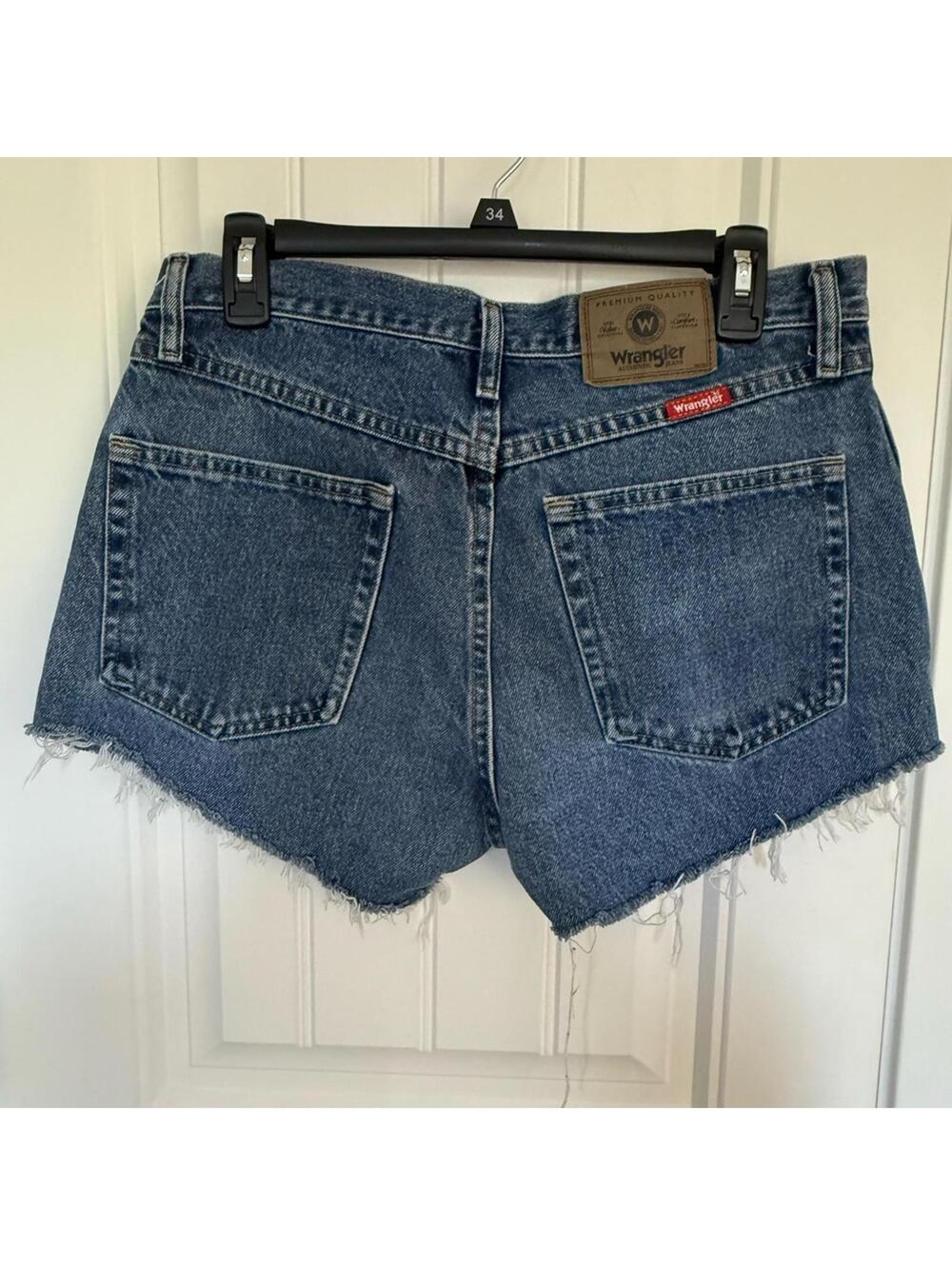 Wrangler Blue Jean Shorts Cutoff 32